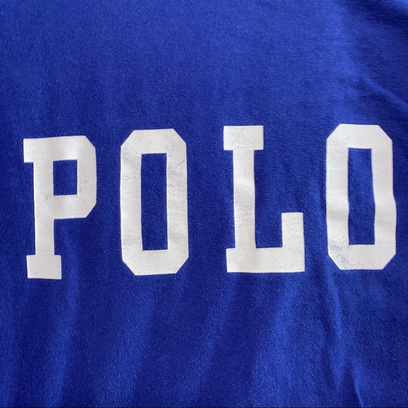 Vintage Polo Sport Spell Out Long Sleeve Tee Large - Picture 3 of 5